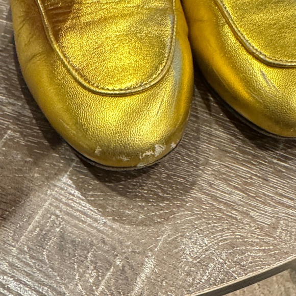 Gucci Women's Gold Mules - Picture 2 of 5